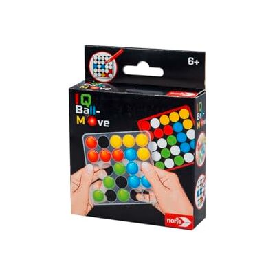 noris 606134744 IQ Ball-Move spel (logicaspel vanaf 6 jaar) intelligent denkspel voor 1 persoon in compact formaat met 20 lege sjablonen en kaarten hersenjoggen voor kinderen noris 606134744 IQ Ball-Move spel (logicaspel vanaf 6 jaar) intelligent denkspel voor 1 persoon in compact formaat met 20 lege sjablonen en kaarten hersenjoggen voor kinderen