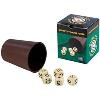 Falomir Cubilet Poker, gezelschapsspel, klassiek, meerkleurig (27930) Falomir Cubilet Poker, gezelschapsspel, klassiek, meerkleurig (27930)