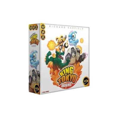 IELLO King of Tokyo: Origins Lichte versie en ideaal voor beginners 4 nieuwe monsters dobbelstenen en krachten 2-4 spelers 30 minuten IELLO King of Tokyo: Origins Lichte versie en ideaal voor beginners 4 nieuwe monsters dobbelstenen en krachten 2-4 spelers 30 minuten