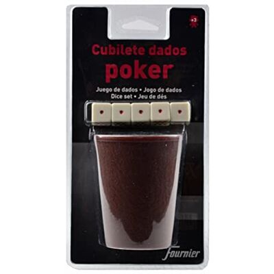 Fournier 102006 Cube + dobbelstenen Poker Blister Fournier 102006 Cube + dobbelstenen Poker Blister