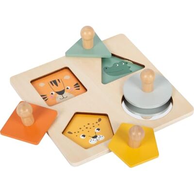small foot Montessori Set puzzelvormen en patronen, robuuste puzzel gemaakt van FSC® 100% gecertificeerd hout, voor kinderen vanaf 12 maanden oud, 12769 small foot Montessori Set puzzelvormen en patronen, robuuste puzzel gemaakt van FSC® 100% gecertificeerd hout, voor kinderen vanaf 12 maanden oud, 12769