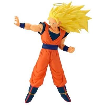 Banpresto Goku Super Saiyan 3 (Vs Majin Buu) Dragon Ball Z Match Makers 17 cm, meerkleurig, BP29078P, Optima voor anime-fans Banpresto Goku Super Saiyan 3 (Vs Majin Buu) Dragon Ball Z Match Makers 17 cm, meerkleurig, BP29078P, Optima voor anime-fans
