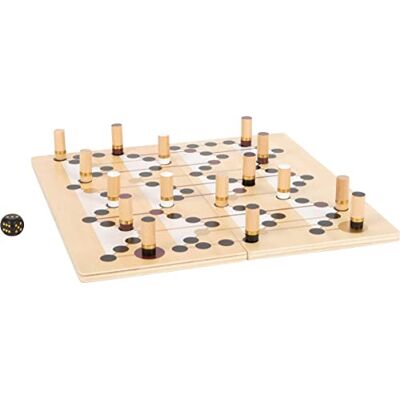 small foot Ludo & Ladderspel "Gold Edition", gezelschapsspel, modern, trendy kleuren, art. 12218 small foot Ludo & Ladderspel "Gold Edition", gezelschapsspel, modern, trendy kleuren, art. 12218