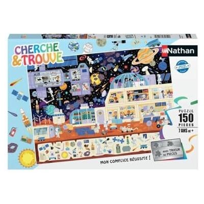 Nathan Kinderpuzzel 150 stukjes in de ruimte (herche en vind) meisjes of jongens vanaf 7 jaar hoogwaardige puzzel dik en duurzaam karton ruimte 86213 Nathan Kinderpuzzel 150 stukjes in de ruimte (herche en vind) meisjes of jongens vanaf 7 jaar hoogwaardige puzzel dik en duurzaam karton ruimte 86213