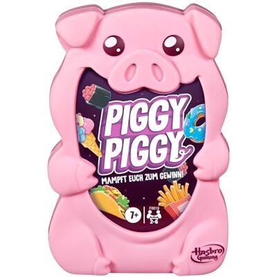Hasbro Piggy Piggy Familiekaartspel Duitse versie Eenvoudig strategiespel voor kinderen vanaf 7 jaar en volwassenen Bevat 5 varkensfiguren Kerstmis Hasbro Piggy Piggy Familiekaartspel Duitse versie Eenvoudig strategiespel voor kinderen vanaf 7 jaar en volwassenen Bevat 5 varkensfiguren Kerstmis