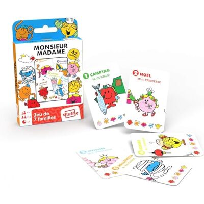 Shuffle -10007395-0002 Mr. Men 7 families meneer mevrouw kaartspel, 10007395-0002, meerkleurig Shuffle -10007395-0002 Mr. Men 7 families meneer mevrouw kaartspel, 10007395-0002, meerkleurig