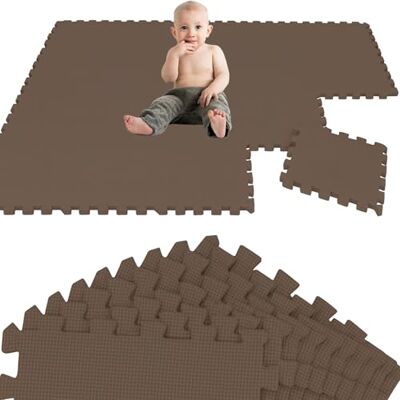 LittleTom Speeltapijt Puzzel voor baby's, 18 stuks, 30 x 30 cm, kruipdeken 180 x 90 cm voor kinderen, beschermende vloermat voor kinderkamer LittleTom Speeltapijt Puzzel voor baby's, 18 stuks, 30 x 30 cm, kruipdeken 180 x 90 cm voor kinderen, beschermende vloermat voor kinderkamer