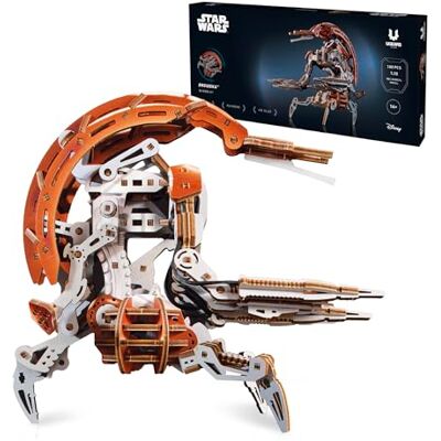 UGEARS Star Wars Droideka 3D-puzzel hout – model Star Wars om te bouwen, houten model om te bouwen, bouw volwassenen, doe-het-zelf, Disney, bouwspel voor volwassenen, cadeau, papa, hoofd, 3D-puzzel UGEARS Star Wars Droideka 3D-puzzel hout – model Star Wars om te bouwen, houten model om te bouwen, bouw volwassenen, doe-het-zelf, Disney, bouwspel voor volwassenen, cadeau, papa, hoofd, 3D-puzzel