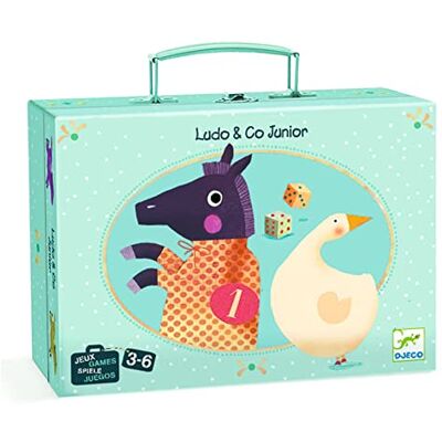Djeco Ganzenbord Ludo & Co Junior Djeco Ganzenbord Ludo & Co Junior