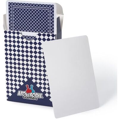 Apostrophe Games 54 lege speelkaarten, gepersonaliseerd kaartspel om te knutselen Maak je eigen kaartspellen met lege speelkaarten, klaar om te schrijven, te tekenen en te personaliseren Apostrophe Games 54 lege speelkaarten, gepersonaliseerd kaartspel om te knutselen Maak je eigen kaartspellen met lege speelkaarten, klaar om te schrijven, te tekenen en te personaliseren