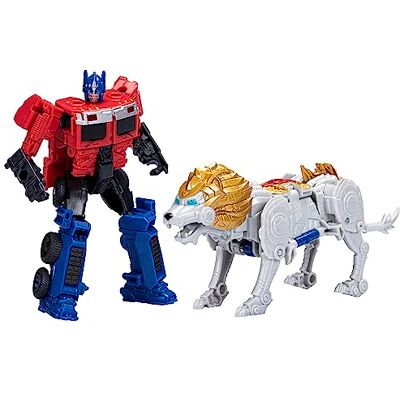 Transformers : Rise of the Beasts, Beast Alliance, Beast Combiners Optimus Prime minifiguren, vanaf 6 jaar, 12,5 cm, 2 stuks Transformers : Rise of the Beasts, Beast Alliance, Beast Combiners Optimus Prime minifiguren, vanaf 6 jaar, 12,5 cm, 2 stuks
