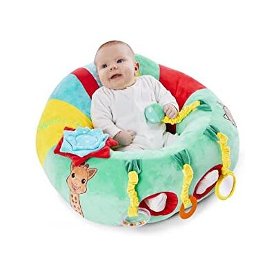 Sophie la girafe Baby Seat and Play Speelkleed, meerkleurig Gevoerd schuim met afneembare activiteiten en goed antislip onderkant, inclusief vloermat, speelgoed voor baby's Sophie la girafe Baby Seat and Play Speelkleed, meerkleurig Gevoerd schuim met afneembare activiteiten en goed antislip onderkant, inclusief vloermat, speelgoed voor baby's