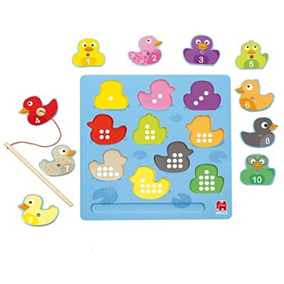 Goula Puzzel Magnetische eenden Houten puzzel voor kinderen vanaf 2 jaar Goula Puzzel Magnetische eenden Houten puzzel voor kinderen vanaf 2 jaar