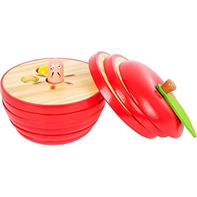 small foot educational game Logisteck apple, with funny colorful caterpillars, plug-in game for children, aged 3 and up, 11915 small foot educational game Logisteck apple, with funny colorful caterpillars, plug-in game for children, aged 3 and up, 11915