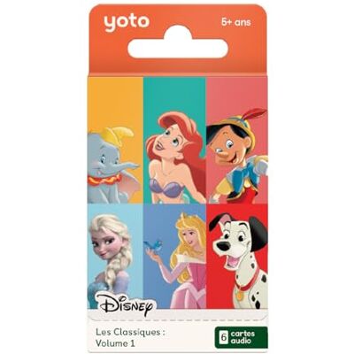 YOTO Disney Audioboeken met 6 klassieke verhalen – audiokaarten, speler, mini-verhaaldoos voor kinderen, deel 1 inclusief de ijskoningin YOTO Disney Audioboeken met 6 klassieke verhalen – audiokaarten, speler, mini-verhaaldoos voor kinderen, deel 1 inclusief de ijskoningin