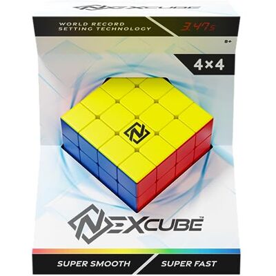 Goliath Nexcube 4 x 4 kubus voor kinderen vanaf 8 jaar – hoofdbreakspel – spel voor snelheid en reflectie – eenvoudige rotatie en afgeronde hoeken – SpeedCube – leuke familieuitdaging – puzzel voor 1 speler Goliath Nexcube 4 x 4 kubus voor kinderen vanaf 8 jaar – hoofdbreakspel – spel voor snelheid en reflectie – eenvoudige rotatie en afgeronde hoeken – SpeedCube – leuke familieuitdaging – puzzel voor 1 speler