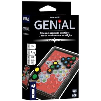 Devir Genial Brain Games Solo- en reisbordspel voor alle publieken vanaf 8 jaar (BGGENBPS) Devir Genial Brain Games Solo- en reisbordspel voor alle publieken vanaf 8 jaar (BGGENBPS)