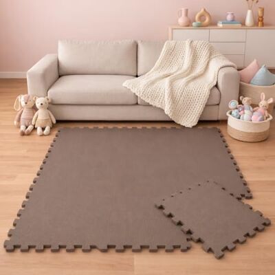 LittleTom 9 dikke vloermatten baby en kind vanaf 0 maanden, 30 x 30 cm, vierkante puzzeltegels van EVA-schuim LittleTom 9 dikke vloermatten baby en kind vanaf 0 maanden, 30 x 30 cm, vierkante puzzeltegels van EVA-schuim