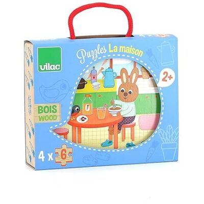 Vilac Italië puzzels het huis, 2643, zwart Vilac Italië puzzels het huis, 2643, zwart