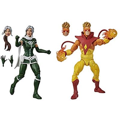Marvel X-Men Hasbro Legends Collector Edition 2 figuren 15 cm 's Rogue en Pyro E9293 meerkleurig Marvel X-Men Hasbro Legends Collector Edition 2 figuren 15 cm 's Rogue en Pyro E9293 meerkleurig