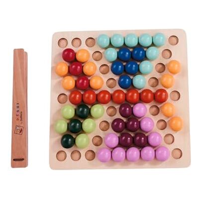 Eichhorn Montessori Perles de tri – Jeu éducatif, favorise la motricité fine, la concentration et l'association des couleurs, en contreplaqué de bouleau, de hêtre et de tilleul certifié FSC, à partir Eichhorn Montessori Perles de tri – Jeu éducatif, favorise la motricité fine, la concentration et l'association des couleurs, en contreplaqué de bouleau, de hêtre et de tilleul certifié FSC, à partir