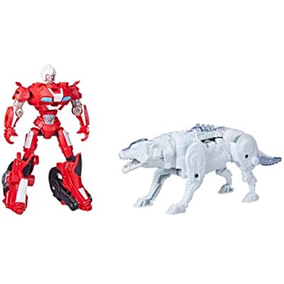 Transformers : Rise of the Beasts, Beast Alliance, Beast Combiners Arcee en Silverfang, vanaf 6 jaar, 12,5 cm, 2 stuks Transformers : Rise of the Beasts, Beast Alliance, Beast Combiners Arcee en Silverfang, vanaf 6 jaar, 12,5 cm, 2 stuks