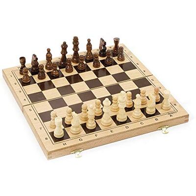 Jeujura 8132 Bordspellen Schaakspel Opvouwbare houten doos Jeujura 8132 Bordspellen Schaakspel Opvouwbare houten doos