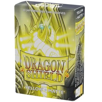 Dragon ART11114 (60) niet-Japanse hoesjes, mat, geel, 60 stuks Dragon ART11114 (60) niet-Japanse hoesjes, mat, geel, 60 stuks