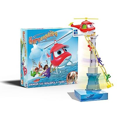Megableu Mega Blue HEROCOPTER actie- en reflexspel vanaf 5 jaar van 2 tot 4 spelers 678142 Megableu Mega Blue HEROCOPTER actie- en reflexspel vanaf 5 jaar van 2 tot 4 spelers 678142
