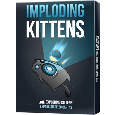 Asmodee Exploding Kittens Imploding Kittens Uitbreiding Kaartspel voor katten- en explosieliefhebbers Vanaf 7 jaar Voor 2 tot 6 spelers 15 minuten per partij Spaans Asmodee Exploding Kittens Imploding Kittens Uitbreiding Kaartspel voor katten- en explosieliefhebbers Vanaf 7 jaar Voor 2 tot 6 spelers 15 minuten per partij Spaans