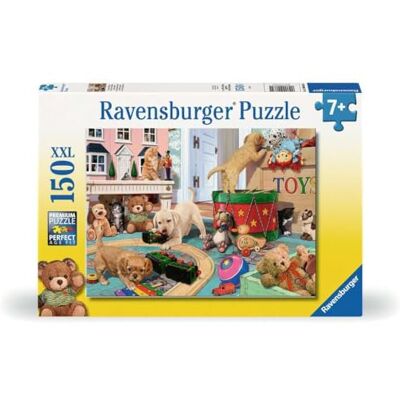 Ravensburger Kinderpuzzel 150 XXL stukjes speelse welpen Ravensburger Kinderpuzzel 150 XXL stukjes speelse welpen