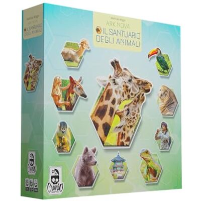 Cranio Creations – Ark Nova Het dierenreservaat – Een dierentuin Met Tafelbereik – 1-5 spelers, 90 minuten – Light Game – Leeftijd 12+, Italiaanse editie Cranio Creations – Ark Nova Het dierenreservaat – Een dierentuin Met Tafelbereik – 1-5 spelers, 90 minuten – Light Game – Leeftijd 12+, Italiaanse editie