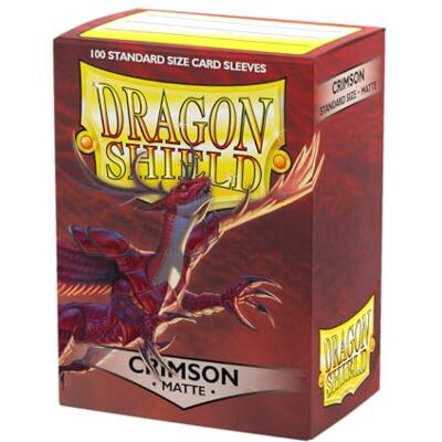 Dragon Arcane Tinmen ART11021 Kaartbeschermhoezen, Crimson Mat, 100 stuks Dragon Arcane Tinmen ART11021 Kaartbeschermhoezen, Crimson Mat, 100 stuks