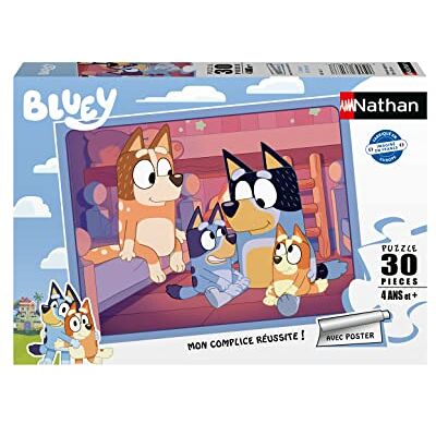 Nathan Kinderpuzzel 30 stukjes Bluey slaaptijd meisjes of jongens vanaf 4 jaar hoogwaardige puzzel dik en duurzaam karton dagelijks gebruik en gezin 86163 Nathan Kinderpuzzel 30 stukjes Bluey slaaptijd meisjes of jongens vanaf 4 jaar hoogwaardige puzzel dik en duurzaam karton dagelijks gebruik en gezin 86163
