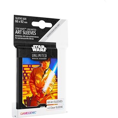 Asmodee Gamegenic Star Wars Unlimited Art Luke Skywalker verzamelkaarthoezen Asmodee Gamegenic Star Wars Unlimited Art Luke Skywalker verzamelkaarthoezen