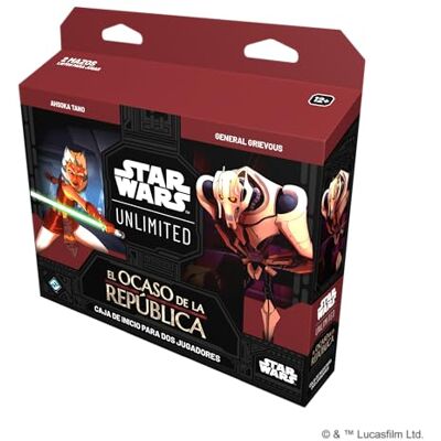Fantasy Flight Games Star Wars Unlimited: De schemering van de Republiek Starter Box Verzamelkaartspel vanaf 12 jaar voor 2 spelers 30 minuten per partij Spaans Fantasy Flight Games Star Wars Unlimited: De schemering van de Republiek Starter Box Verzamelkaartspel vanaf 12 jaar voor 2 spelers 30 minuten per partij Spaans
