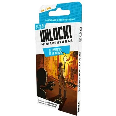 Space Cowboys Unlock! Miniaventures Het ontwaken van de mummie – kaartspel in het Frans Space Cowboys Unlock! Miniaventures Het ontwaken van de mummie – kaartspel in het Frans