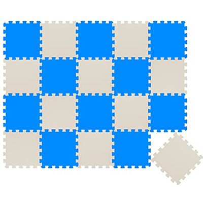 LittleTom 18-delige vloermatten voor baby's vanaf de eerste maand – 30 x 30 tegels van EVA-schuim – zacht speeloppervlak om te kruipen – puzzelvierkant antislip – bekleding voor de kinderkamer LittleTom 18-delige vloermatten voor baby's vanaf de eerste maand – 30 x 30 tegels van EVA-schuim – zacht speeloppervlak om te kruipen – puzzelvierkant antislip – bekleding voor de kinderkamer