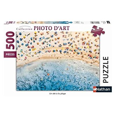 Nathan Puzzel 500 stukjes Een zomer op het strand Volwassenen en kinderen vanaf 12 jaar Hoogwaardige puzzel Perfecte inbouw Art Photo Collection 87138 Nathan Puzzel 500 stukjes Een zomer op het strand Volwassenen en kinderen vanaf 12 jaar Hoogwaardige puzzel Perfecte inbouw Art Photo Collection 87138