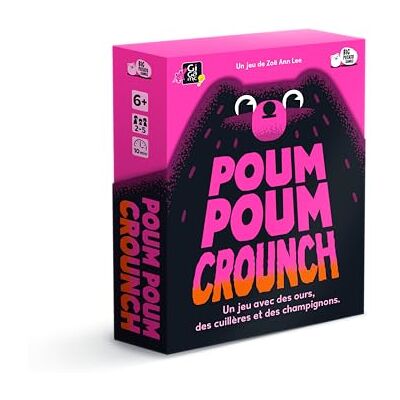 Gigamic POUM POUM CROUNCH – gezelschapsspel – leuk spel vanaf 6 jaar – sfeerspel voor kinderen, familie en vrienden – van 2 tot 5 spelers – snel spel 10 minuten – reisformaat – Franse versie Gigamic POUM POUM CROUNCH – gezelschapsspel – leuk spel vanaf 6 jaar – sfeerspel voor kinderen, familie en vrienden – van 2 tot 5 spelers – snel spel 10 minuten – reisformaat – Franse versie