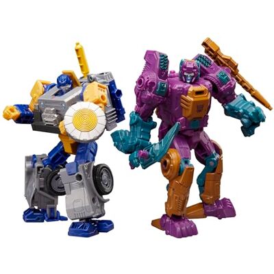 Transformers Age of the Primes Wreck 'n Doom Collection, Fisitron en Carnivac converteerbare figuren, 2 stuks Transformers Age of the Primes Wreck 'n Doom Collection, Fisitron en Carnivac converteerbare figuren, 2 stuks