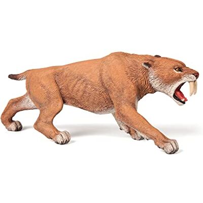 Papo – figuren om te verzamelen – dinosaurus – Smilodon – voor kinderen – meisjes en jongens – vanaf 3 jaar Educatief spel over sabeltandtijger, 15,8 x 4,6 x 6,2 cm, handbeschilderd, cadeau voor kinderen van vandaag Papo – figuren om te verzamelen – dinosaurus – Smilodon – voor kinderen – meisjes en jongens – vanaf 3 jaar Educatief spel over sabeltandtijger, 15,8 x 4,6 x 6,2 cm, handbeschilderd, cadeau voor kinderen van vandaag