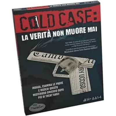 ThinkFun Cold Case 1: The Truth Never Dies, Detective Police spel met aanwijzingen en bewijs om de zaak op te lossen, mysterieus bordspel voor volwassenen van 1 tot 4 spelers, cadeau-ideeën ThinkFun Cold Case 1: The Truth Never Dies, Detective Police spel met aanwijzingen en bewijs om de zaak op te lossen, mysterieus bordspel voor volwassenen van 1 tot 4 spelers, cadeau-ideeën