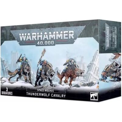 Games Workshop Warhammer 40k Space Wolves Thunderwolf Cavalry 99120101091 zwart Games Workshop Warhammer 40k Space Wolves Thunderwolf Cavalry 99120101091 zwart