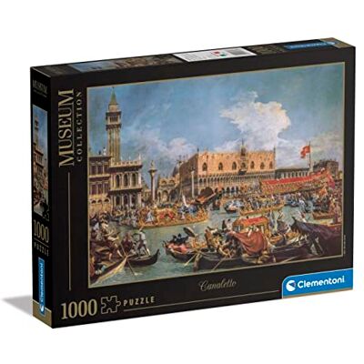 Clementoni Museum Collection-Canaletto, Return of Bucentaur At The Jetée On Ascension Day-1000 Adultes, Art, Puzzles Peintures Célèbes, Made in Italy, Multicolore, 39764 Clementoni Museum Collection-Canaletto, Return of Bucentaur At The Jetée On Ascension Day-1000 Adultes, Art, Puzzles Peintures Célèbes, Made in Italy, Multicolore, 39764
