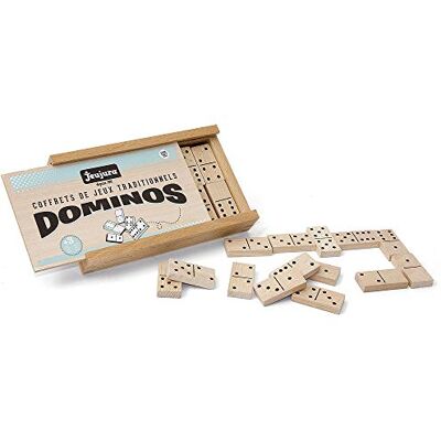 Jeujura 8142- Bordspellen Dominospel van hout Houten Box Jeujura 8142- Bordspellen Dominospel van hout Houten Box