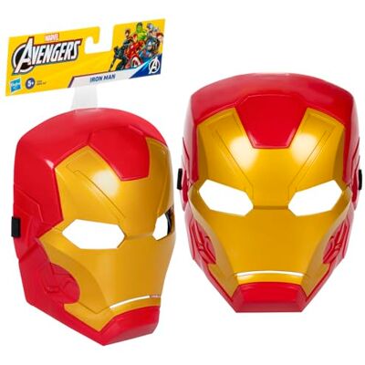 Marvel Avengers, Iron Man verkleedmasker, superheldenspeelgoed en verzamelstukken voor kinderen, vanaf 5 jaar Marvel Avengers, Iron Man verkleedmasker, superheldenspeelgoed en verzamelstukken voor kinderen, vanaf 5 jaar
