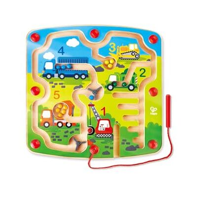 Hape E1713A E1713 Magnetisch doolhof van bouwvoertuigen, magnetisch spel, bevordert de fijne motoriek, vanaf 24 maanden Hape E1713A E1713 Magnetisch doolhof van bouwvoertuigen, magnetisch spel, bevordert de fijne motoriek, vanaf 24 maanden