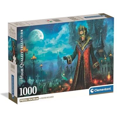 Clementoni Puzzel voor volwassenen, 1000 stukjes, The Lord Of Time Compact Box, gemaakt in Italië, 39986 Clementoni Puzzel voor volwassenen, 1000 stukjes, The Lord Of Time Compact Box, gemaakt in Italië, 39986