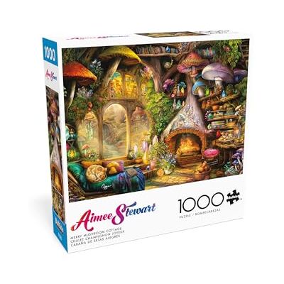 Buffalo Games Aimee Stewart Merry Mushroom Cottage 1000-delige puzzel voor volwassenen stimulerende puzzel perfect voor spelavonden de grootte van de afgewerkte puzzel bedraagt 68 x 50 cm Buffalo Games Aimee Stewart Merry Mushroom Cottage 1000-delige puzzel voor volwassenen stimulerende puzzel perfect voor spelavonden de grootte van de afgewerkte puzzel bedraagt 68 x 50 cm